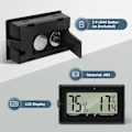 Miniatyrbillede 5 af 5: Digitalt termometer og hygrometer til drivhuse