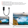 Miniatyrbillede 1 af 2: Mini DisplayPort MINI DP til HDMI Adapter Kort Kabel Ledning til MacBook Pro til iMac Air Lydkabel Sort