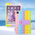 Miniatyrbild 2 av 5: Färgglatt Hjärta Skal för Samsung Galaxy TabA 10.1  \" Fodral 2019 SM-T510/T515 Tecknat Roligt Kawaii Sött Silikon Roligt Skydd Mode Unik Fidget för ...