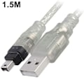 Pikkukuva 2 / 5: USB-kaapeli (uros Firewire IEEE1394a uros, 4-nastainen, laitteille