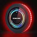 Miniatyrbillede 1 af 5: Genopladelig LED-frisbee - 16 millioner farver RGB - Smarte tilstande - Automatisk tænding - Sjov gave til jul, fødselsdag og camping red