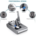 Miniatyrbild 3 av 4: YSDSY Batteri för Dyson V8 Absolute Sladdlös Dammsugare V8 Animal V8 Fluffy SV10 4000mAh 21.6V