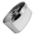 Miniatyrbilde 5 av 5: 8 stk Metalliske Sølv Gasskomfyr Knapper Adapter Ovn Bryter Kokeplate Kontroll Lås Kokkekare