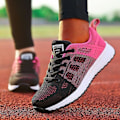 Miniatyrbilde 1 av 5: Superlette sneakers for kvinner, svart og rød, 36