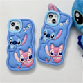 Miniatyrbilde 5 av 5: Søtt Lilo & Stitch-tema mykt silikondeksel for iPhone 6/7/8/SE/XR/11/12/13/15 11