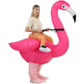 Miniatyrbillede 2 af 5: Paris_Flamingo-dragt til voksne, Oppustelig Flamingo-kostume, Oppustelige kostumer til voksne, Oppustelige kostumer til Halloween