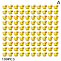 Miniatyrbillede 1 af 5: 100/200 stk Mini Gummianker Miniature Harpiks Ankers Gul Lille D 100 stk gul 100 stk