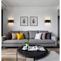 Miniatyrbilde 3 av 5: LED Innendørs Vegglampe 6W Moderne Vegglampe, IP65 Vanntett Aluminium Utendørs Vegglamper, for Stue Soverom Hall Trappeoppgang Korridor