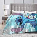 Miniatyrbilde 3 av 3: 130x150/150x200cm Syfilt Vinter Myk Varm Plysj Teppe For Sofa Sovesofa Stol Camping Reiser Hjeminnredning Gave Stil 1 style 1 130*150cm