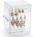 Örhängeshållare Akryl Dammtät Genomskinlig Örhängesdisplay Organizer Örhängesförvaring (Box)