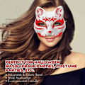 Miniatyrbillede 2 af 4: 3 ST Therian Masker Vita Kattmasker Blank DIY Halloween Mask Animal, Kattemaske