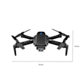 Miniatyrbild 5 av 5: Drönare med kamera Fpv Drone med 1080P kamera 2.4G Wifi Fpv Rc Quadcopter med Headless Mode, Follow Me, Altitude Hold, Leksaker Presenter för Barn Vuxna