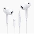 Miniatyrbild 2 av 5: iPhone Hörlurar Lightning Mikrofon Bluetooth Vit Bra Ljudkvalitet - Originalprodukt