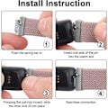 Miniatyrbillede 4 af 5: Elastiske Armbånd til Fitbit Inspire 2 - 3-Pak Strækbare Armbånd