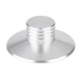 NY Svart Skivviktsklämma LP Vinyl Skivspelare Metall Disc Stabilisator Silver
