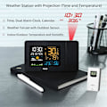 Miniatyrbillede 4 af 5: Trådløst termometer, hygrometer og vejrstation med projektor