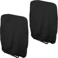 2-pack skyddande överdrag för fällbara vilstolar (svart, 71x134x110 cm), vindskydd för trädgårdsfåtöljer, överdrag för fällbara vilstolar