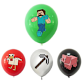 Pikkukuva 4 / 5: Minecraft-teemainen Onnea syntymäpäiväksi -sisustussetti Banneri Vetolippu Kakun koristeet Kit null none