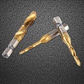 Miniatyrbillede 3 af 5: HSS gevindtapbor Metriske gevind M3-M10 titanium 1/4 \" sekskantet skaft（PA）