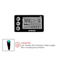 Miniatyrbild 4 av 4: Ebike S866 LCD-displaymätare Elektrisk cykel 24V 36V 48V Kontrollpanel med vattentät kontakt för BBS01 BBS02 [DB] Black