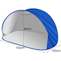 Pikkukuva 2 / 5: Rantateltta / Pop-Up Teltta / Tuulisuoja - 150x100x80cm—pa