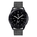 Miniatyrbillede 2 af 4: Paris_22mm urrem hurtigkobling rustfrit stål sort løkke kompatibel med Samsung Galaxy Watch 3 45mm HUAWEI GT2 46mm urrem (22mm, sort)