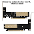 Miniatyrbillede 1 af 2: PCI-E-16X-M2 M.2 Riser-kort Netværkskortadapter til Computer