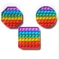 3-pack Färgglada Pop Sensoriska Fidget Leksaker att Trycka På (PA)