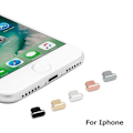 Miniatyrbillede 2 af 4: 5 stk metal anti-støvpropper til iPhone 13 12 Pro Max, sort
