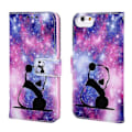 Miniatyrbillede 3 af 5: Kompatibel med Iphone Se 2020/ 8/ 7 Etui Læder Flip Cover med kortholder Stativ mønster - Panda null none