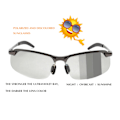 Pikkukuva 4 / 5: Väriä vaihtavat aurinkolasit Ulkoilu Pyöräily Pyörä Aurinkolasit black frame - discoloration gray