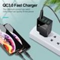 Miniatyrbilde 5 av 5: 5V/3.1A strømadapter Hurtiglader Power 4-porters USB QC 3.0