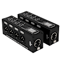 Miniatyrbilde 3 av 5: 1 Par 4-kanals 3-pin XLR eller 6,3 mm lyd og DMX over nettverkskabel-forlenger, DMX512 nettverkssignal.pa