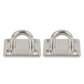 Miniatyrbilde 1 av 4: 2 stk Båt Firkantet Pad Eye Rustfritt Stål Fast Holdbar Marin SS Pad Maskinvare for Yacht 30 X 35mm/1.2 X 1.4in