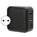 Pikkukuva 4 / 5: HD Multimedia Interface TV-telakka 3 in 1 4K Lataustelakka-adapteri USB 3.0 -portilla Switch OLED -älypuhelimelle 100–240 V EU-pistoke