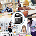 Miniatyrbild 5 av 5: Elektrisk pennvässare för barn, automatisk touchbrytare för skola och kontor