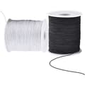 Elastisk tråd til armbånd, 2 ruller 1 mm 100 meter robust armbåndssnor, strækbar elastisk tråd til smykkefremstilling, halskæder, perler