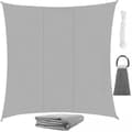 Sun Sail / Segelduk - Waterproof - 3.6x3.6 m - 180g/m2 Grey