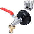 Miniatyrbilde 1 av 5: 1000L tankkran med kranadapter for hageslange, S60x6 Ibc kranstilkobling