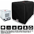 Miniatyrbilde 4 av 4: IBC Tankdeksel for 1000L IBC-kontainer, 116 x 100 x 120 cm Vanntankdeksel Anti-UV Anti-Regn (Svart).pa