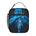 Miniatyrbillede 2 af 5: Haaland No 9 Lunchtaske Tote Bag Bærbar Isoleret Madkasse Til Strand Camping Rejser Arbejde Skole Kontor 3