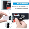 Miniatyrbillede 4 af 4: Universal Batteritester, Digital Batteritester, til AA AAA C D 9V Knapcellebatterier 1.5V Batterispændingskontrol.pa