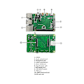 Miniatyrbilde 3 av 5: For Cm4 Io Baseplate Cm4 Til 4b Adapterkort Utvidelseskort Cm4 Til Pi4b Adapter Med Deksel