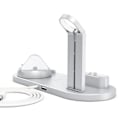 Pikkukuva 2 / 5: Latausasema puhelimelle, Apple Watchille ja AirPodseille - Induktio Hopea