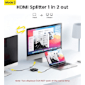 Miniatyrbild 3 av 4: HDMI 2.0 Switch 2 in 1 ut 4K HDMI Splitter 1 in 2 ut—pa