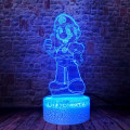 Pikkukuva 1 / 5: Super Mario Bros LED Anime Lamppu Pöytä 3D Illuusio Yövalo