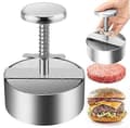 Homemiyn Burgerpress, Premium Hamburgerpress i Rostfritt Stål, Justerbar Hamburgerform ()