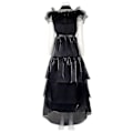 Miniatyrbillede 3 af 5: Onsdag Addams Family Comedy Cos Prom Wednesday Sort Kjole.v2 L L