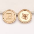 Miniatyrbillede 2 af 10: 20 stk. Metal Bogstav B Knapper Skjorteknapper GULD 18MM 20 stk. 20 stk. guld 18MM 20 stk.-20 stk. gold 18MM20pcs-20pcs