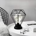 Metallbordlampe, SUAVER Diamantformet sengelampe